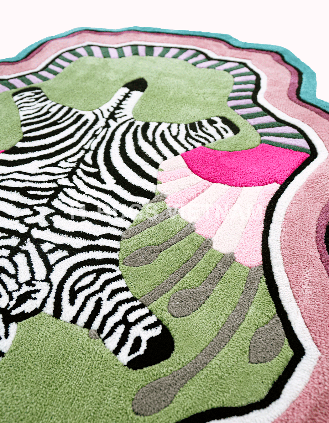 'ZEBRA IN THE LOVE GARDEN' RUG - Ảnh 3