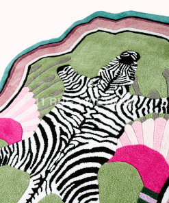 Alternative view of 'ZEBRA IN THE LOVE GARDEN' RUG