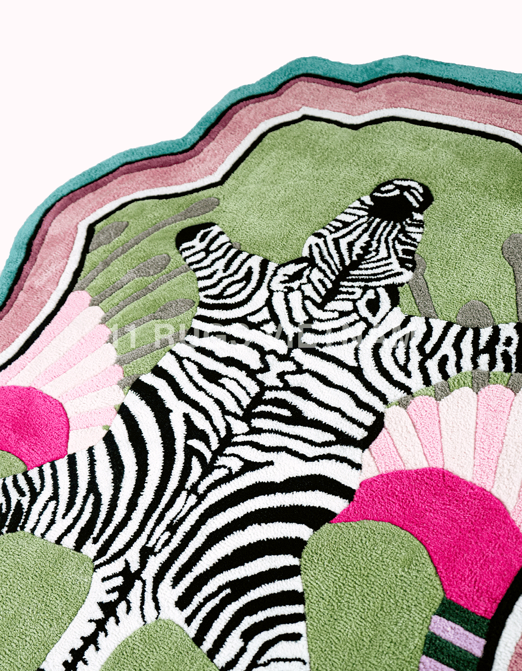 'ZEBRA IN THE LOVE GARDEN' RUG - Ảnh 2