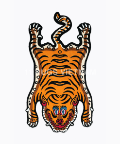 'TIBETAN TIGER HUNTING SHAPE' RUG